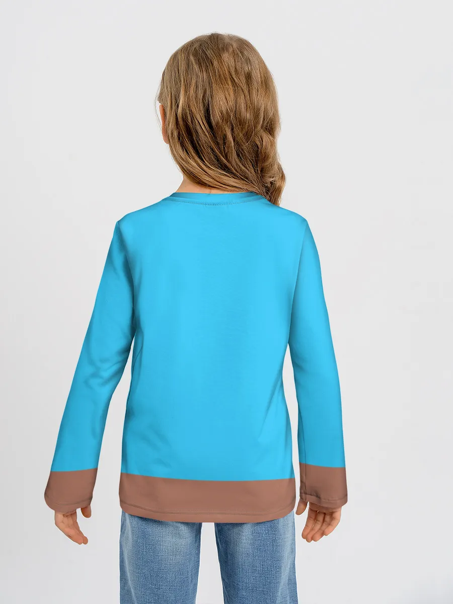 Детский лонгслив / Скелетон геодезист