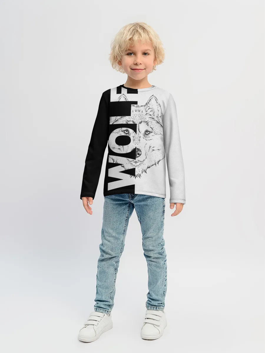 Детский лонгслив / Wolf