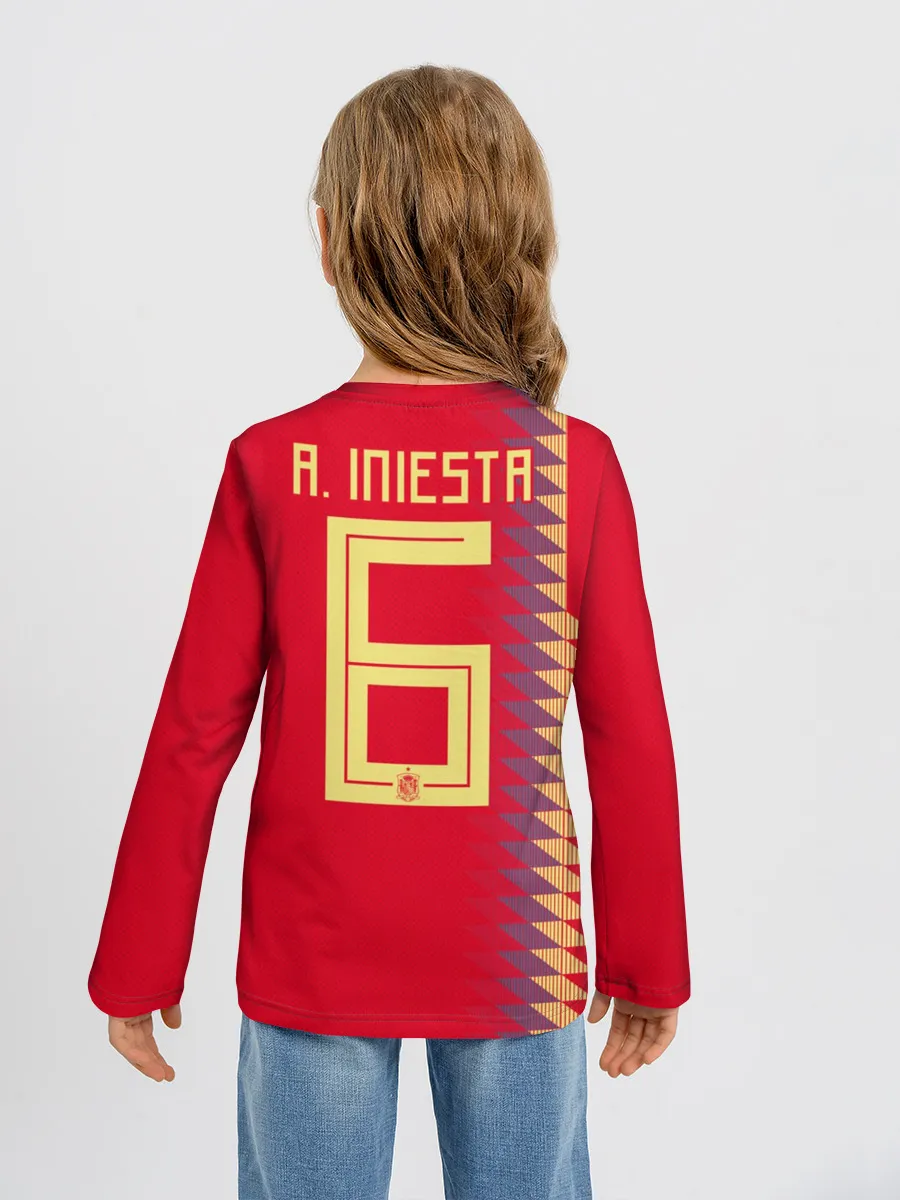 Детский лонгслив / Iniesta home WC 2018