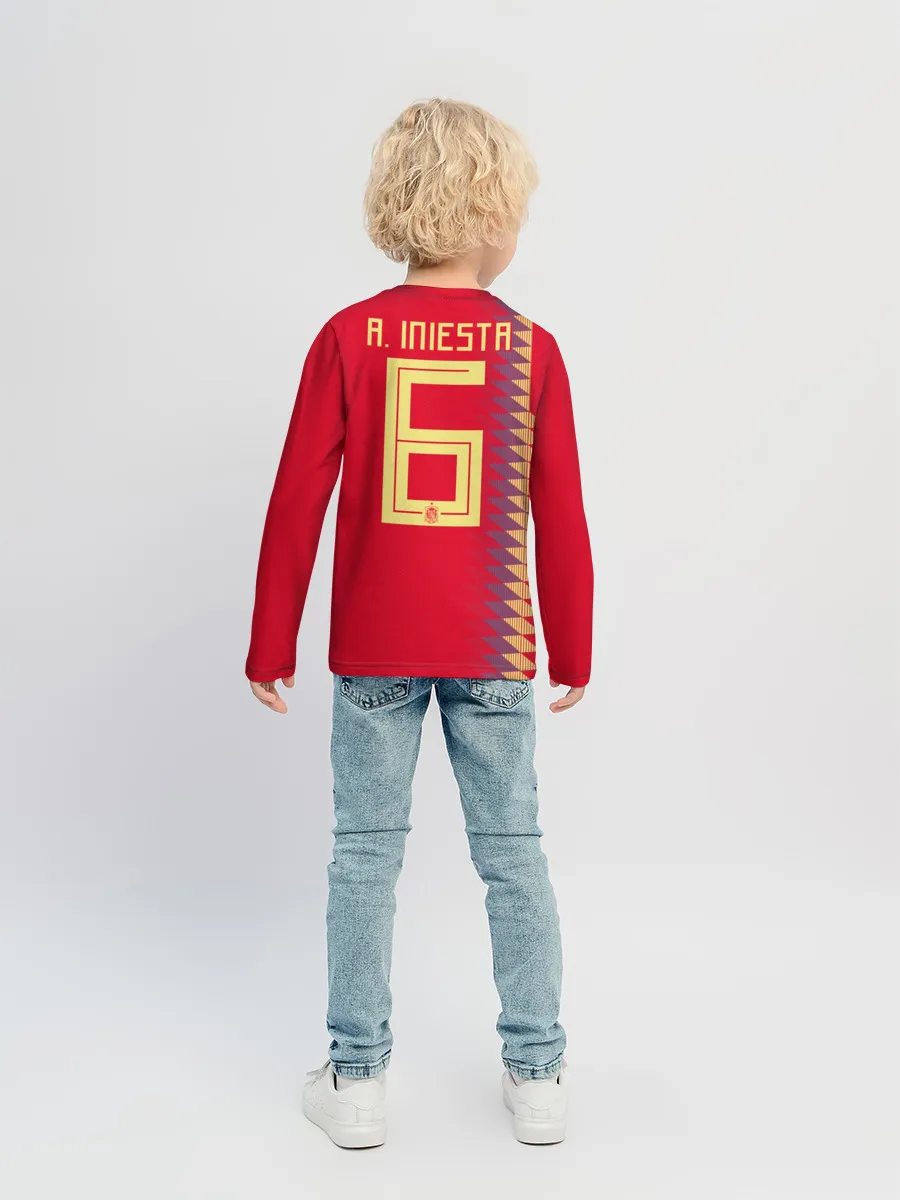 Детский лонгслив / Iniesta home WC 2018