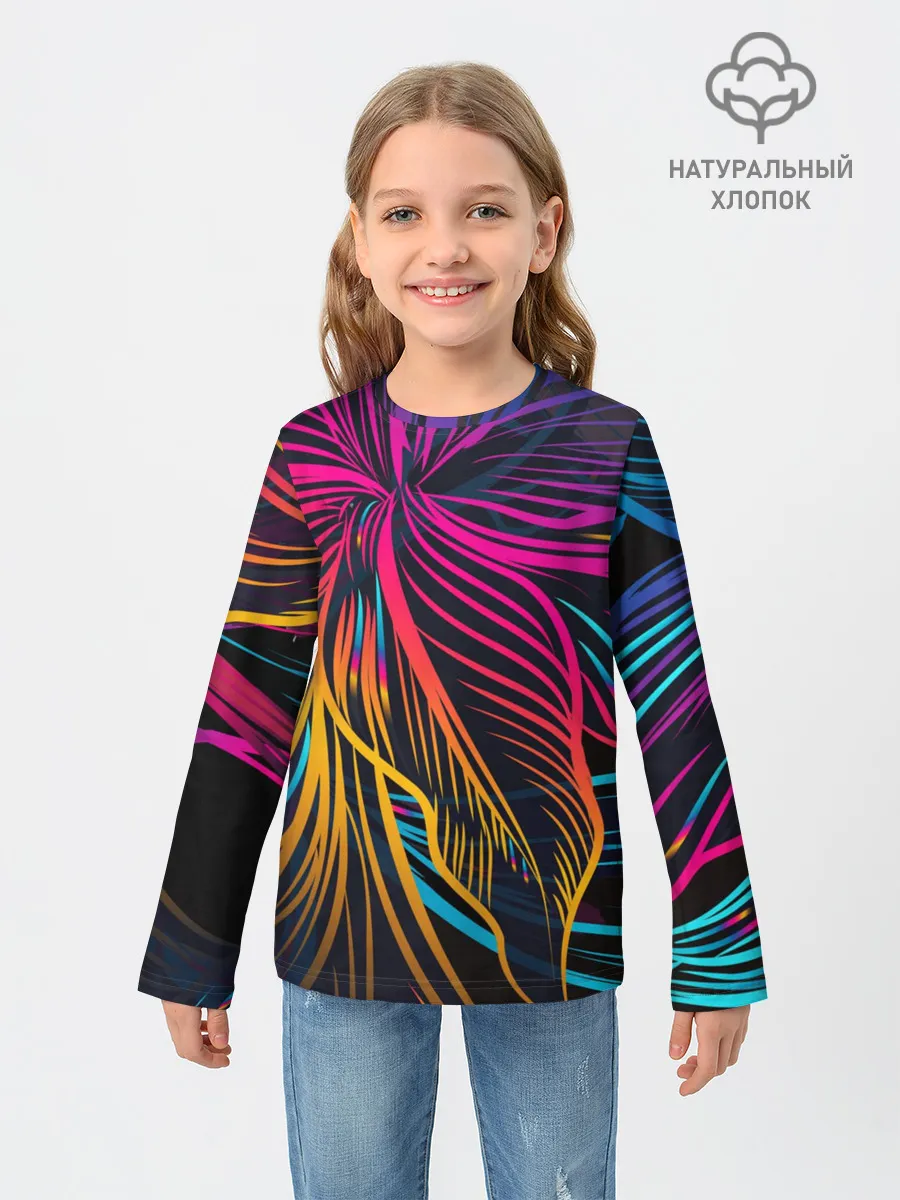 Детский лонгслив / Floral Design 3
