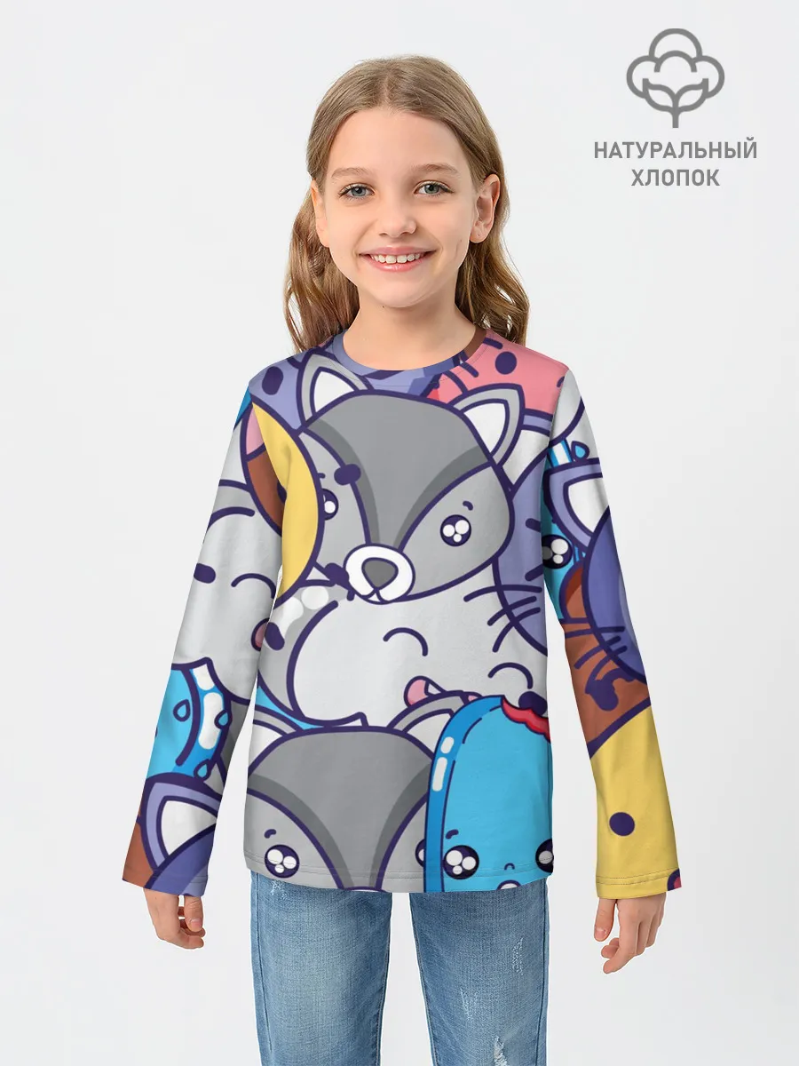 Детский лонгслив / Текстура