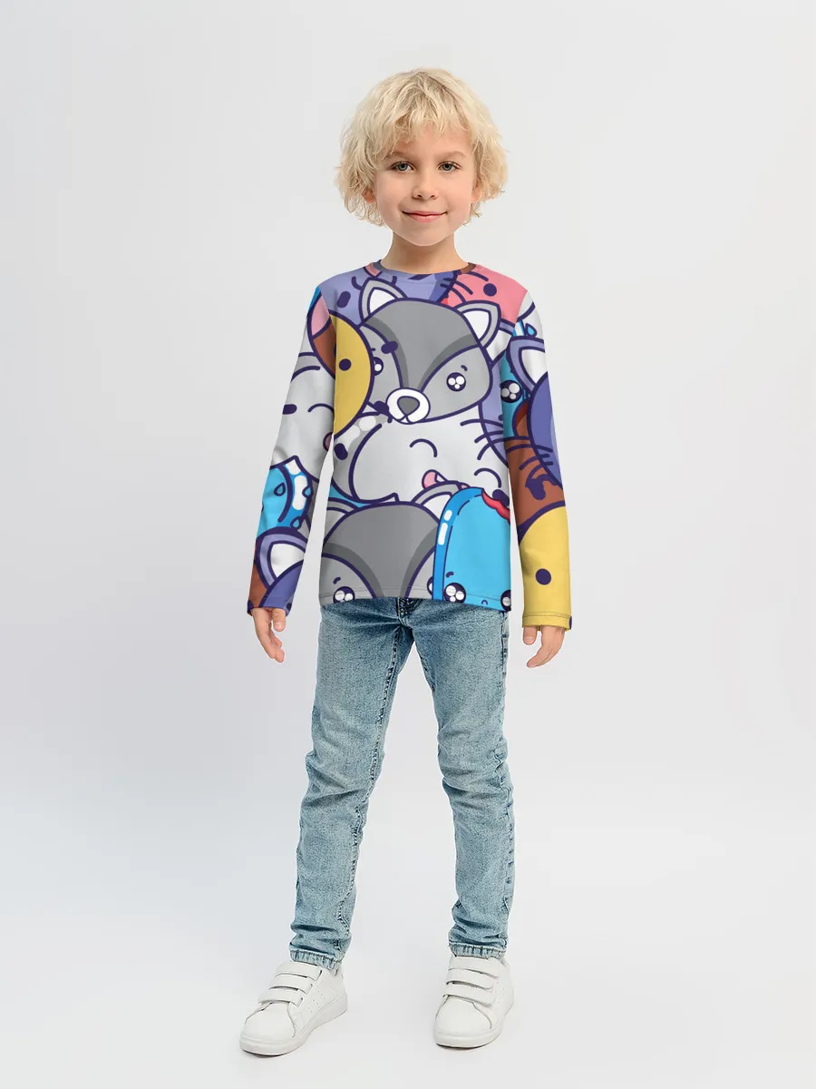Детский лонгслив / Текстура