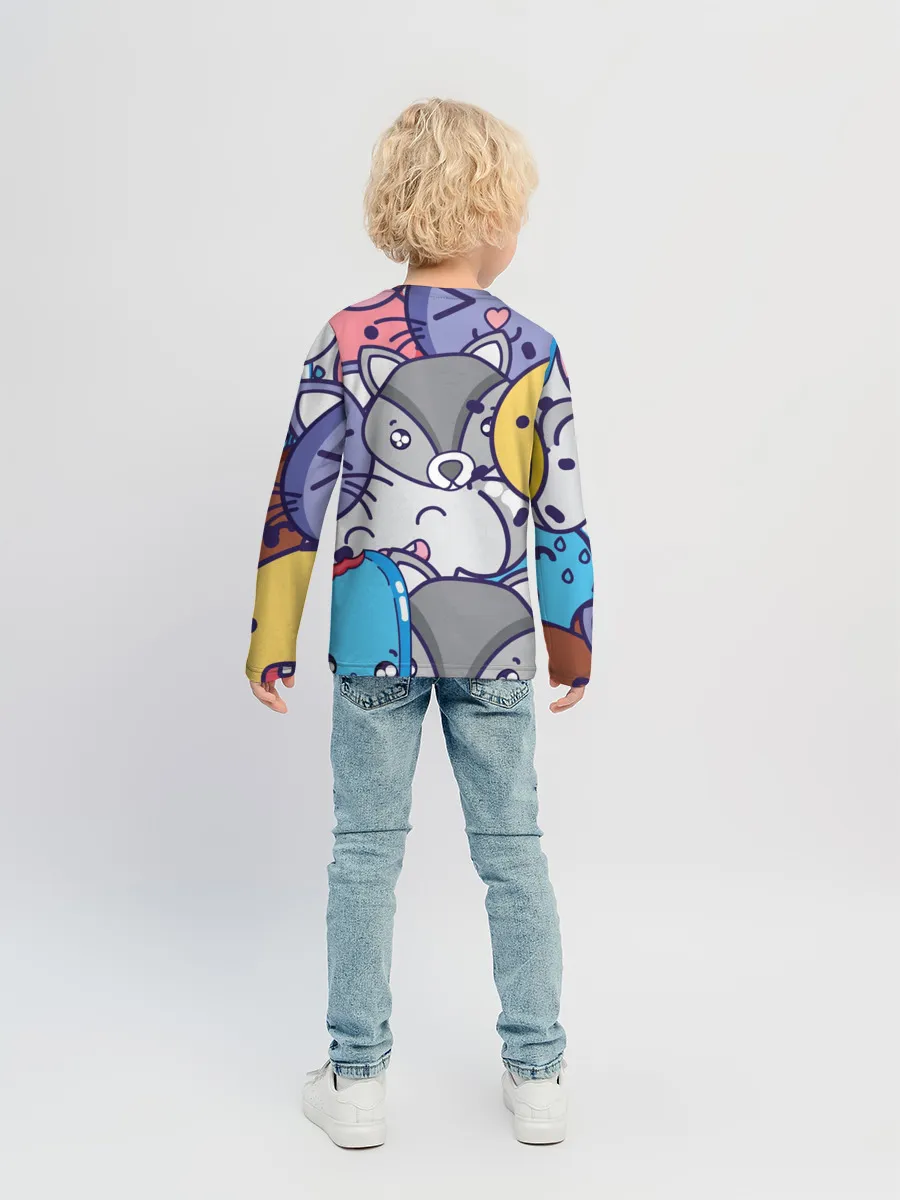 Детский лонгслив / Текстура