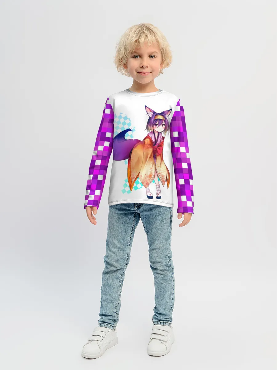 Детский лонгслив / Аниме пиксели
