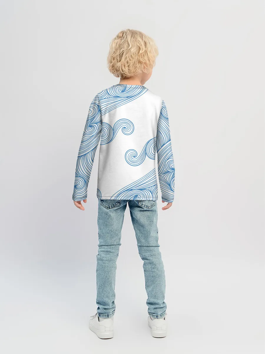 Детский лонгслив / Кот Моряк