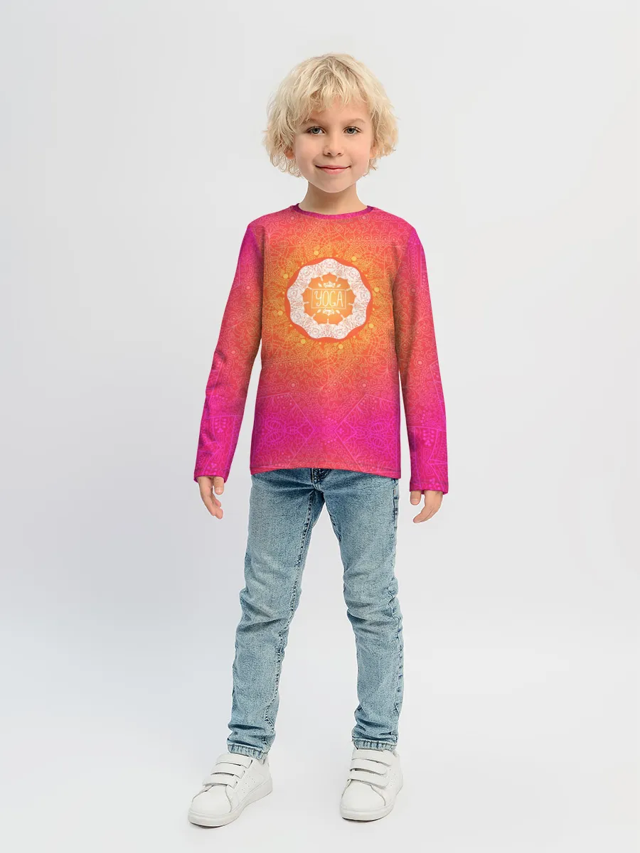 Детский лонгслив / Солнечная мандала