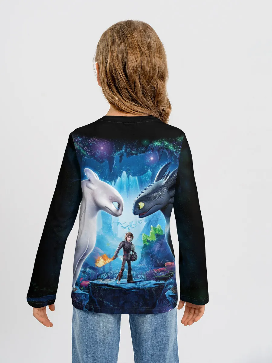 Детский лонгслив / как приручить дракона