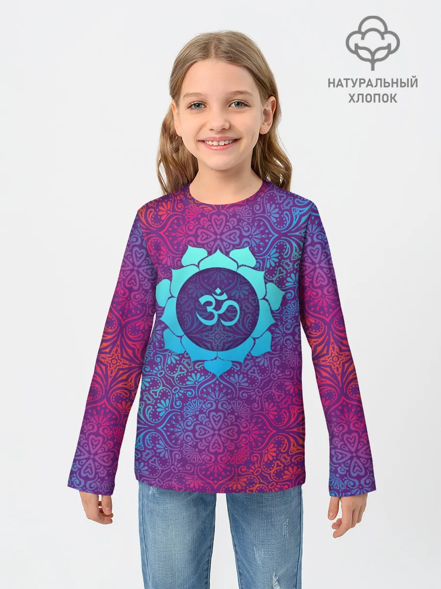 Детский лонгслив / Роскошный Ом