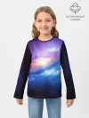 Детский лонгслив / Абстракция космоса