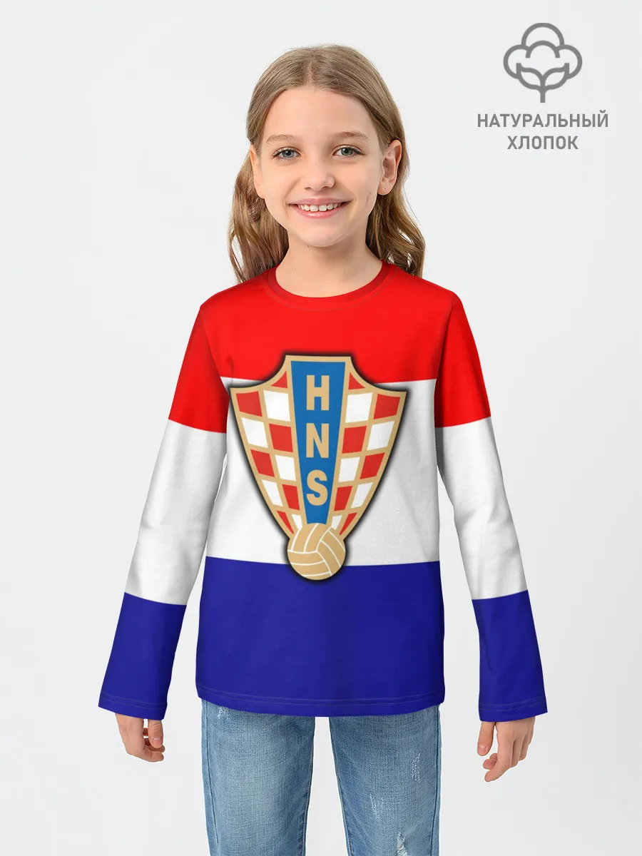 Детский лонгслив / Сборная Хорватии флаг