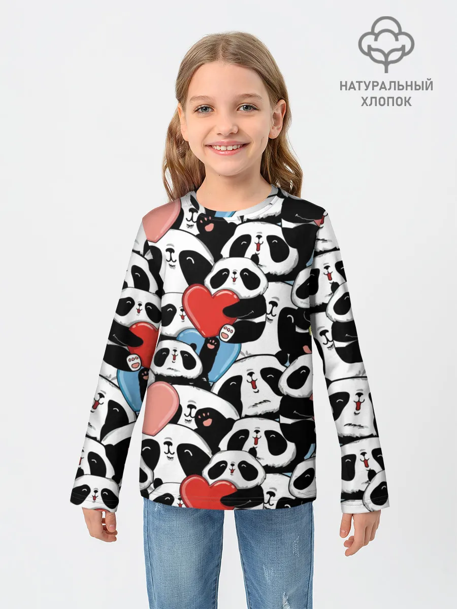 Детский лонгслив / Пандяшки
