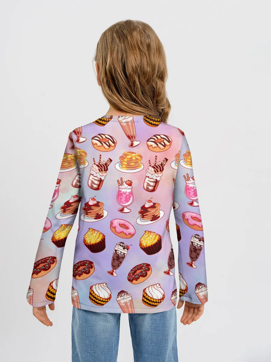 Детский лонгслив / Очень Сладкий Паттерн