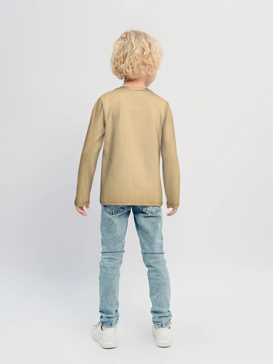 Детский лонгслив / Кот Да Винчи