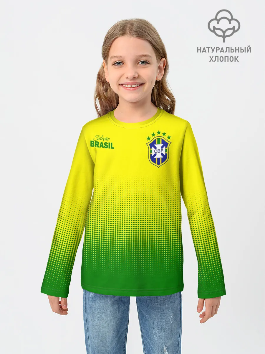 Детский лонгслив / Сборная Бразилии