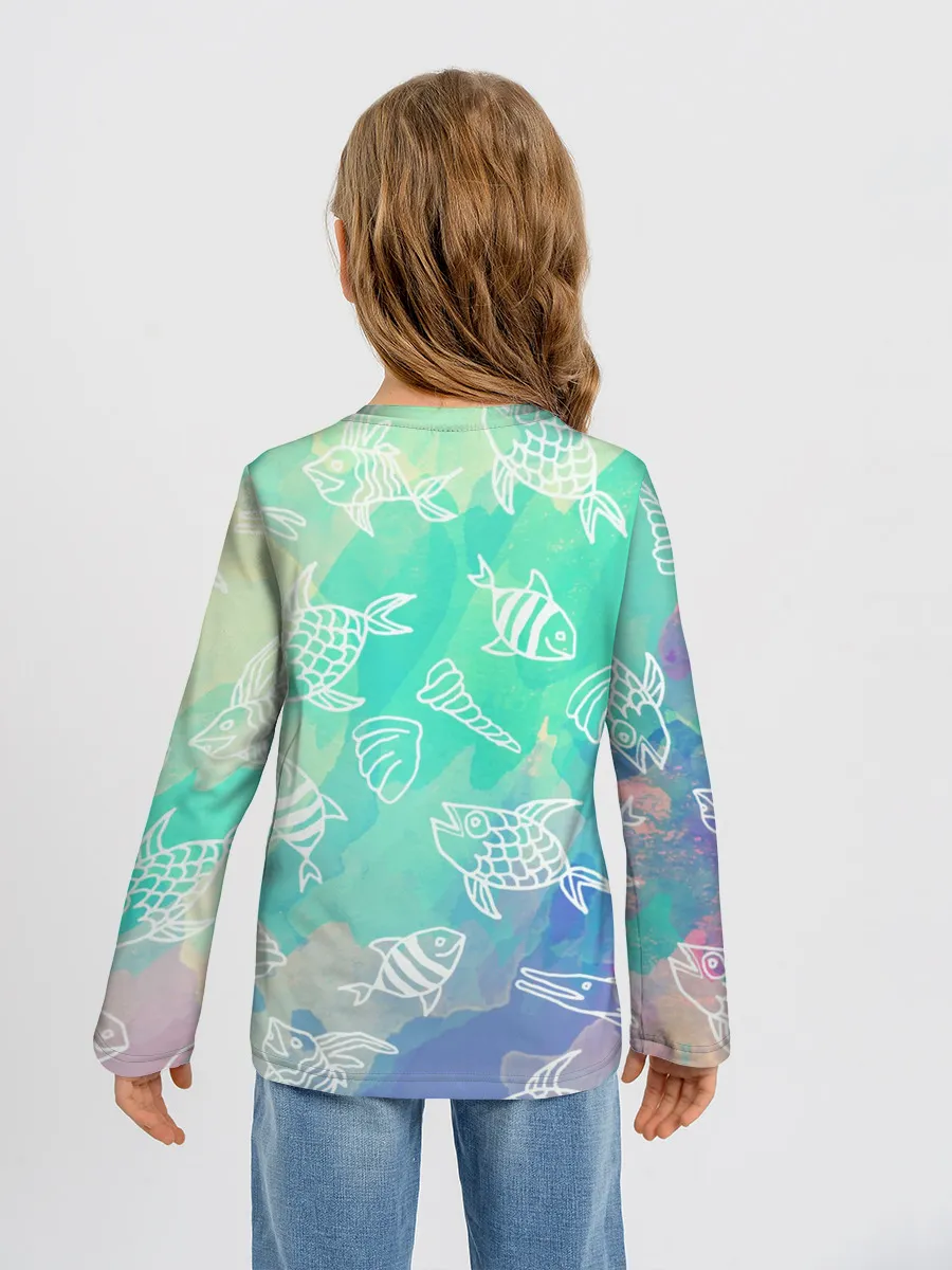 Детский лонгслив / Рыбы
