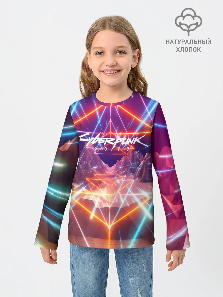 Детский лонгслив / Cyber Punk 2077