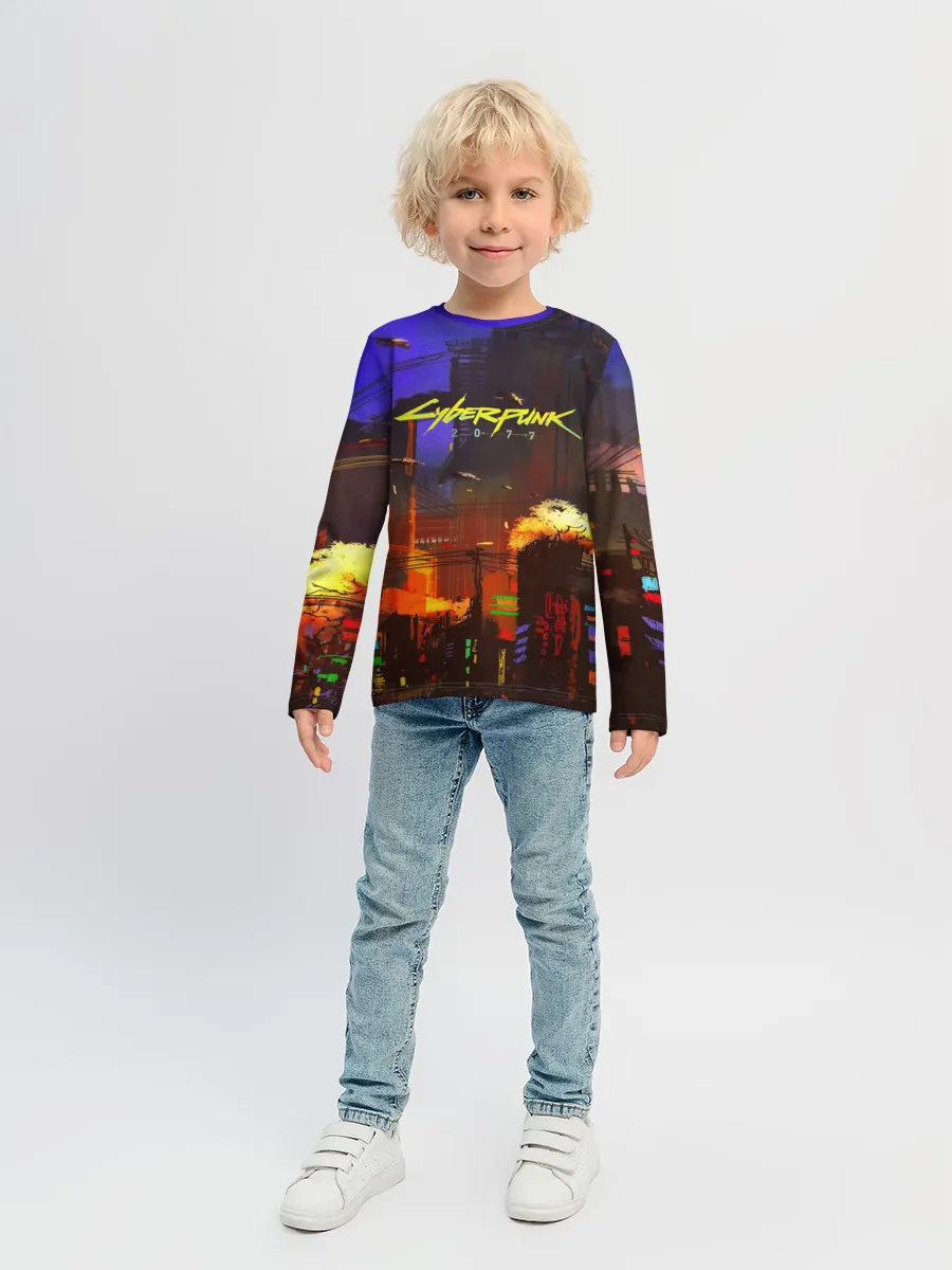 Детский лонгслив / Cyber Punk 2077