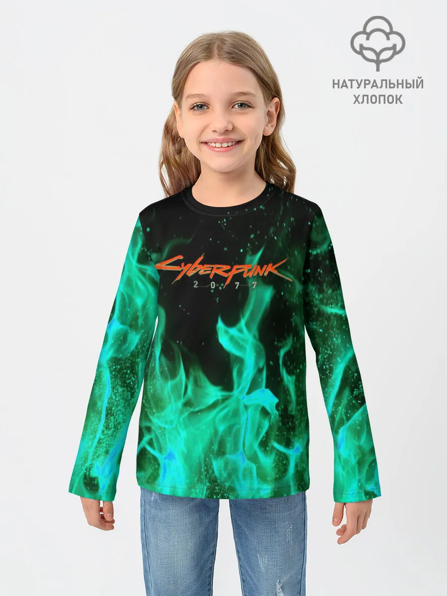 Детский лонгслив / CYBERPUNK 2077 | КИБЕРПАНК 2077