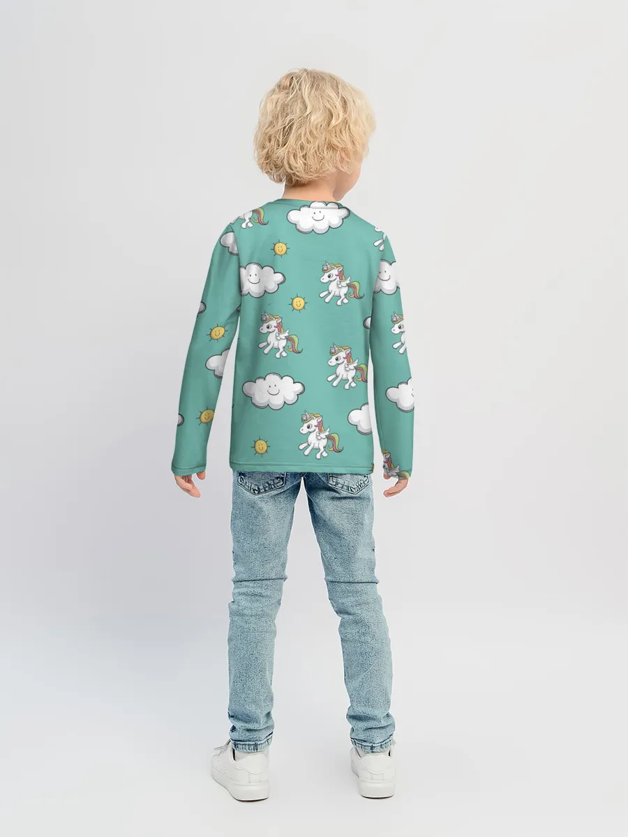 Детский лонгслив / Любовь к единорогам
