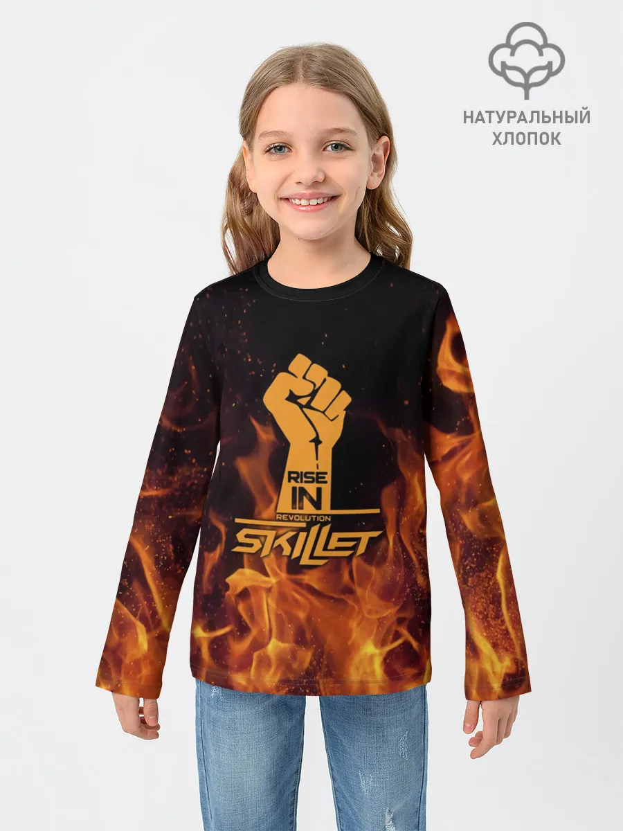Детский лонгслив / Rise in revolution - Skillet