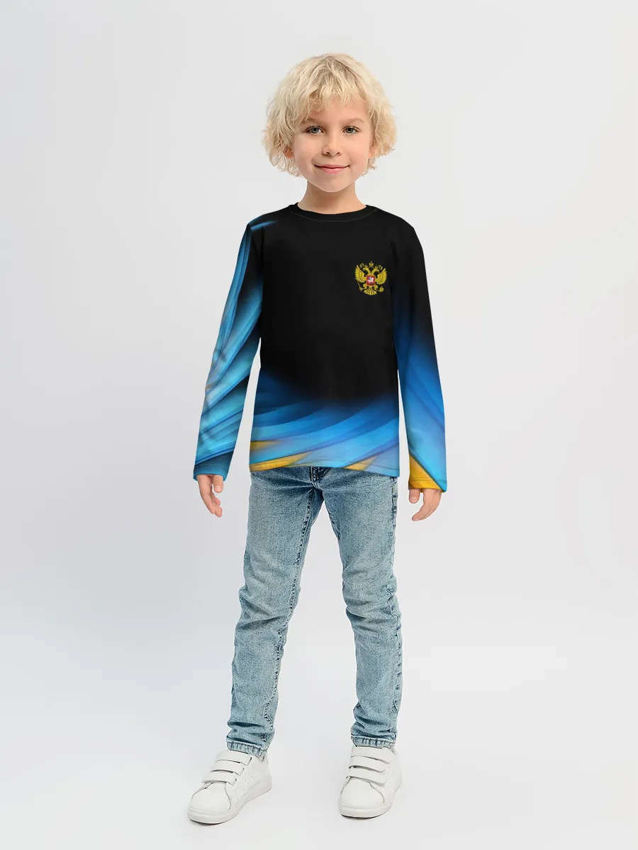 Детский лонгслив / Россия спорт