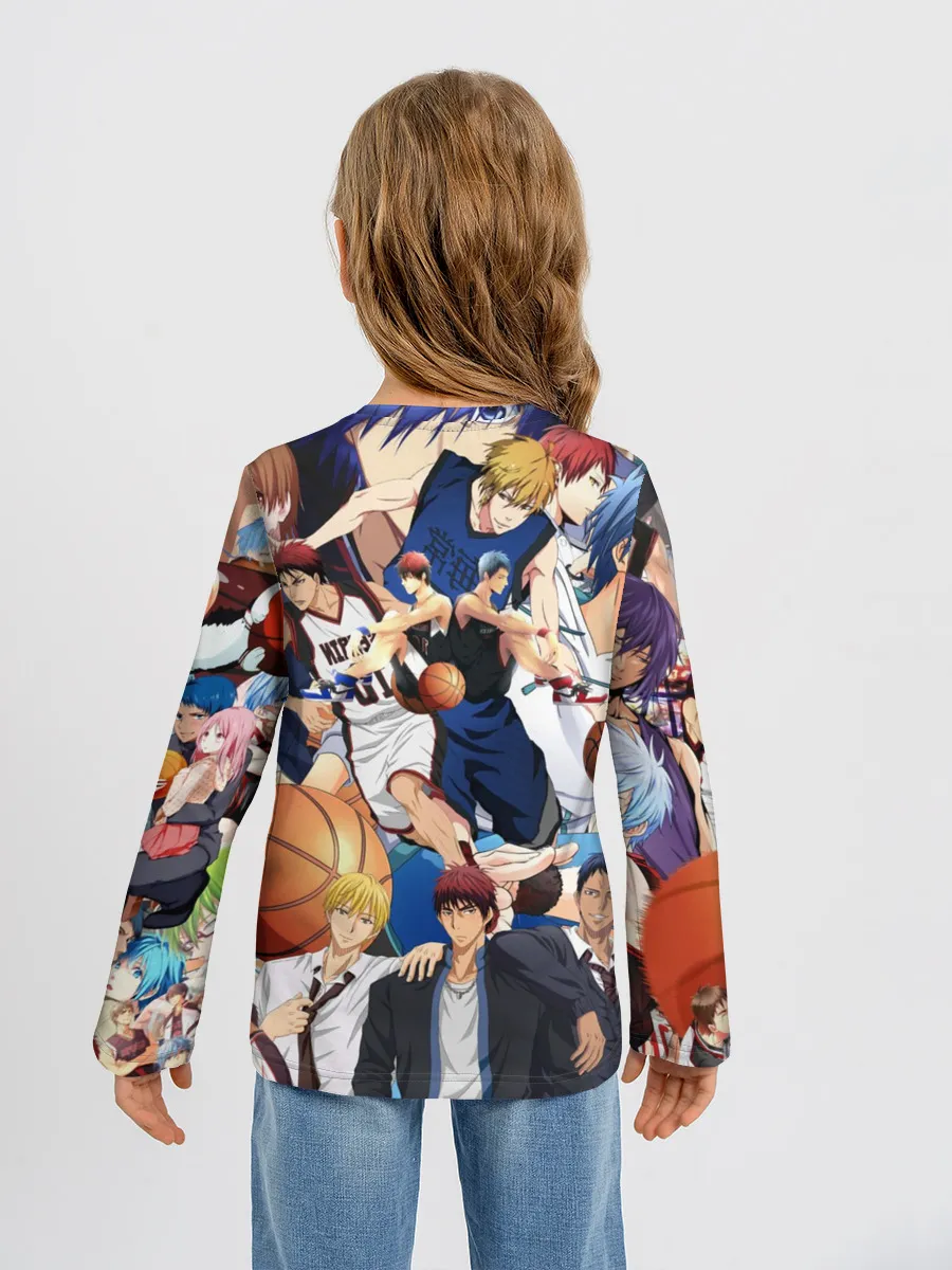 Детский лонгслив / Kuroko no Basket паттерн