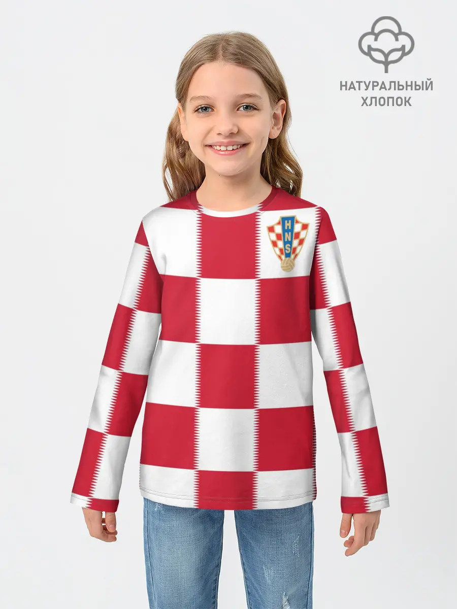 Детский лонгслив / Форма Хорватии