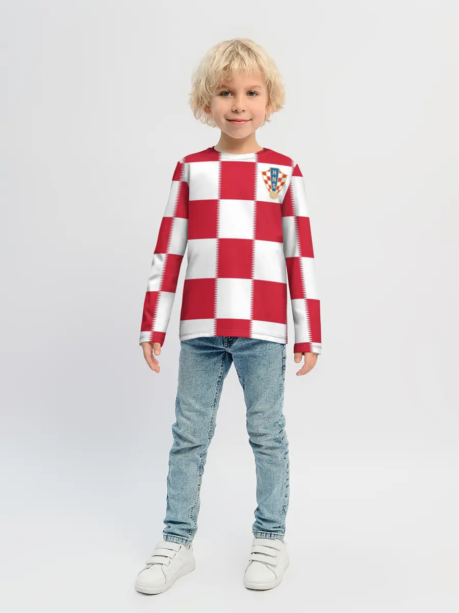 Детский лонгслив / Форма Хорватии
