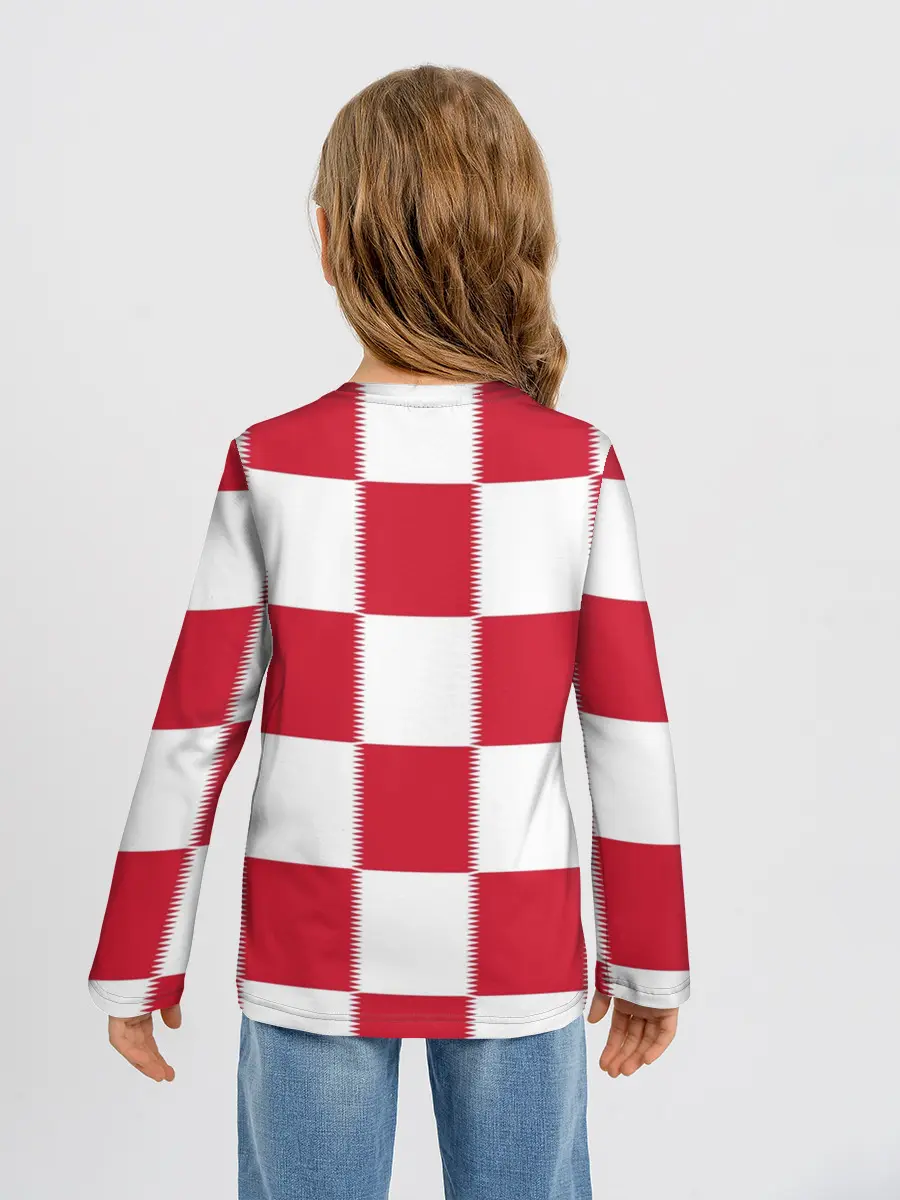 Детский лонгслив / Форма Хорватии