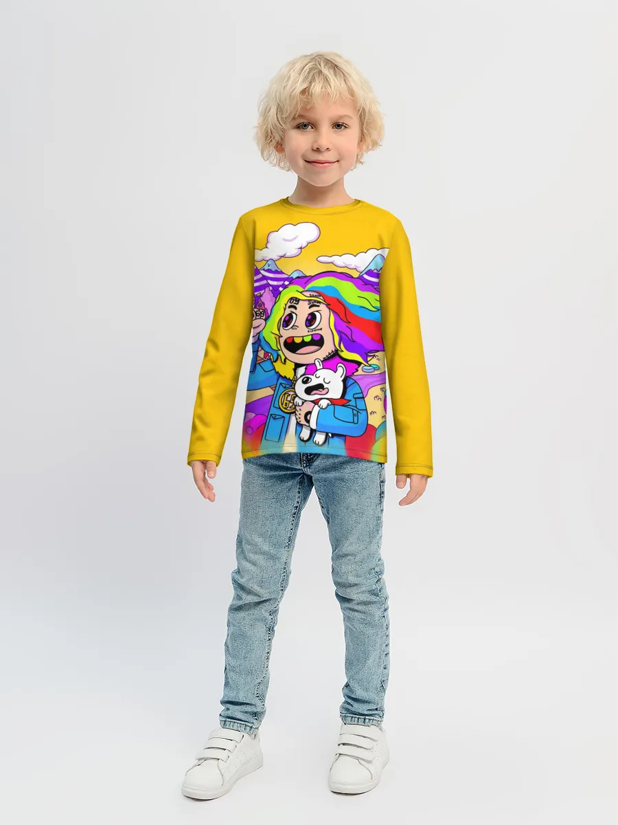 Детский лонгслив / 69 rainbow
