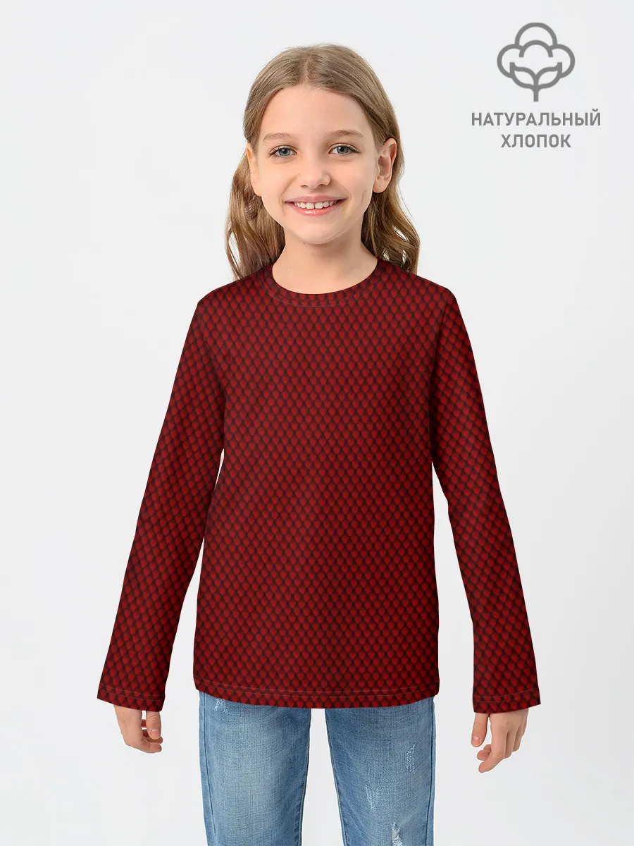 Детский лонгслив / Красная змея