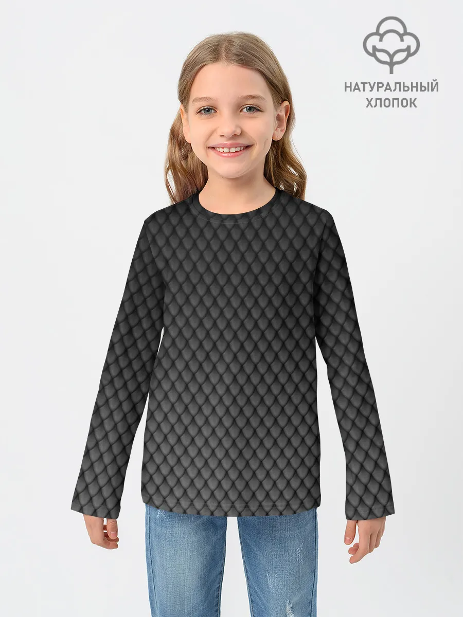 Детский лонгслив / Чешуя дракона