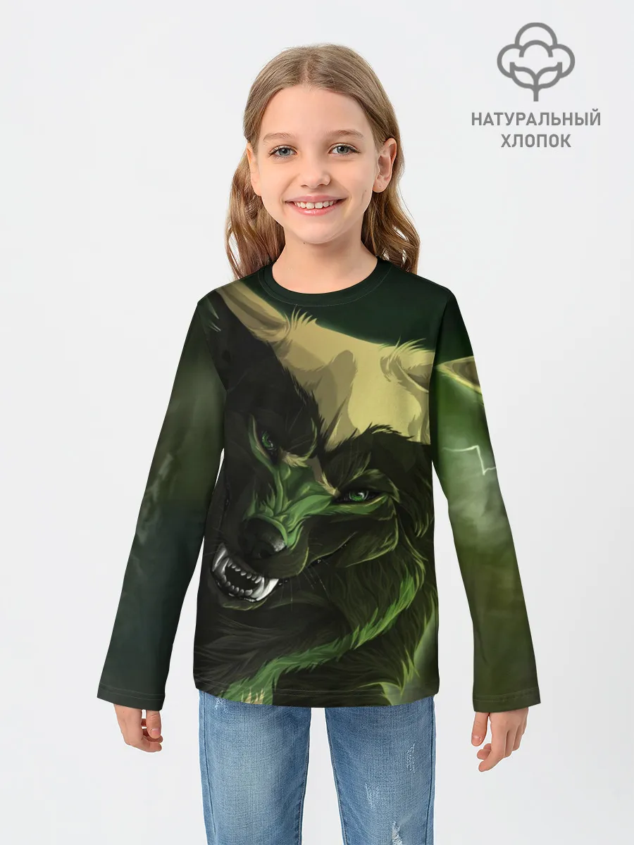 Детский лонгслив / Дикий хищник