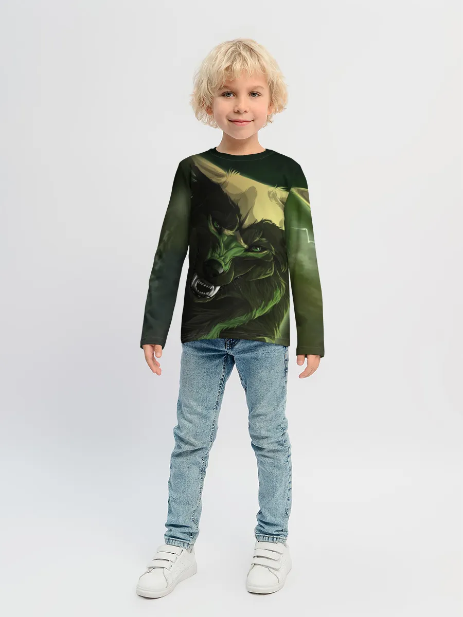 Детский лонгслив / Дикий хищник