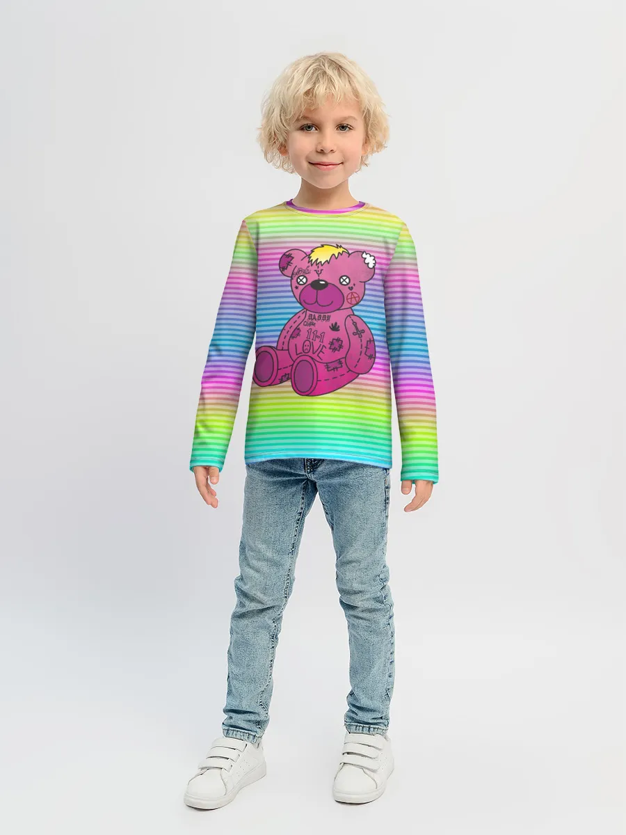 Детский лонгслив / Мишка Lil Peep