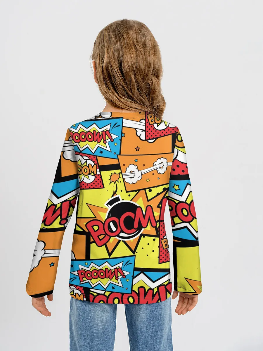 Детский лонгслив / Boom Pop Art