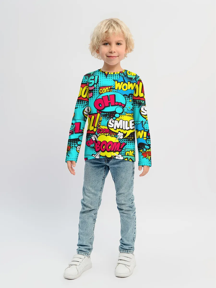 Детский лонгслив / Поп-арт в моде