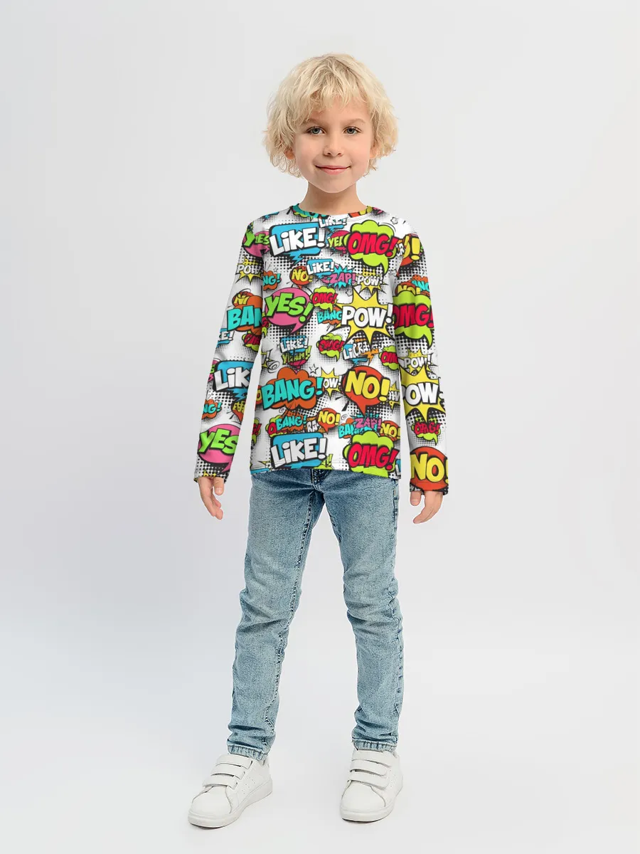 Детский лонгслив / POP ART FASHION | ПОП АРТ