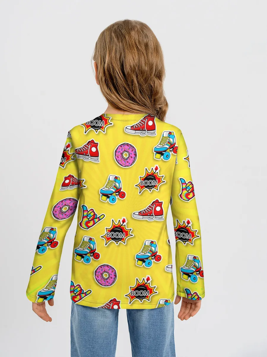 Детский лонгслив / Pop Art