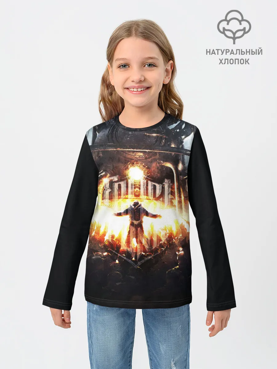 Детский лонгслив / Frostpunk - city