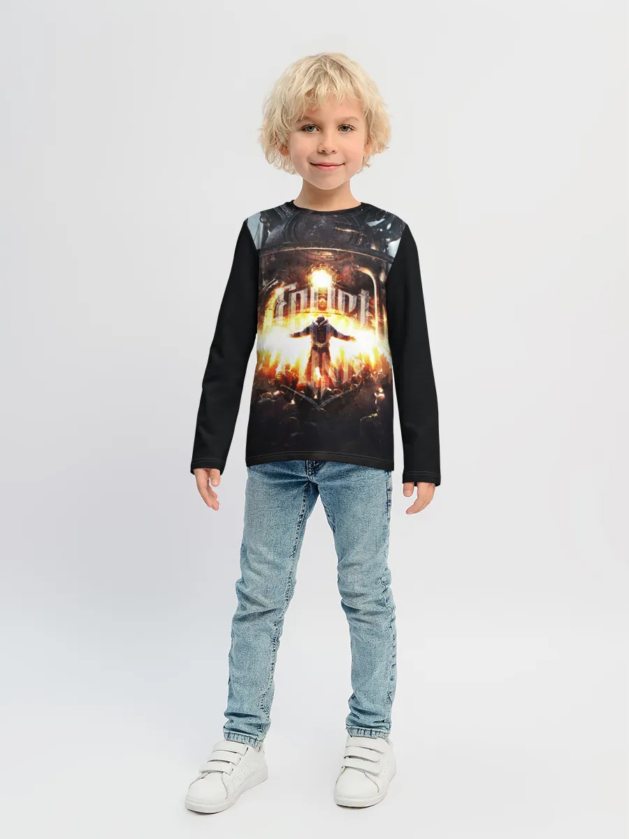 Детский лонгслив / Frostpunk - city