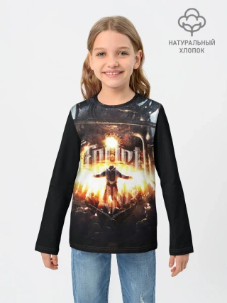 Детский лонгслив / Frostpunk - city