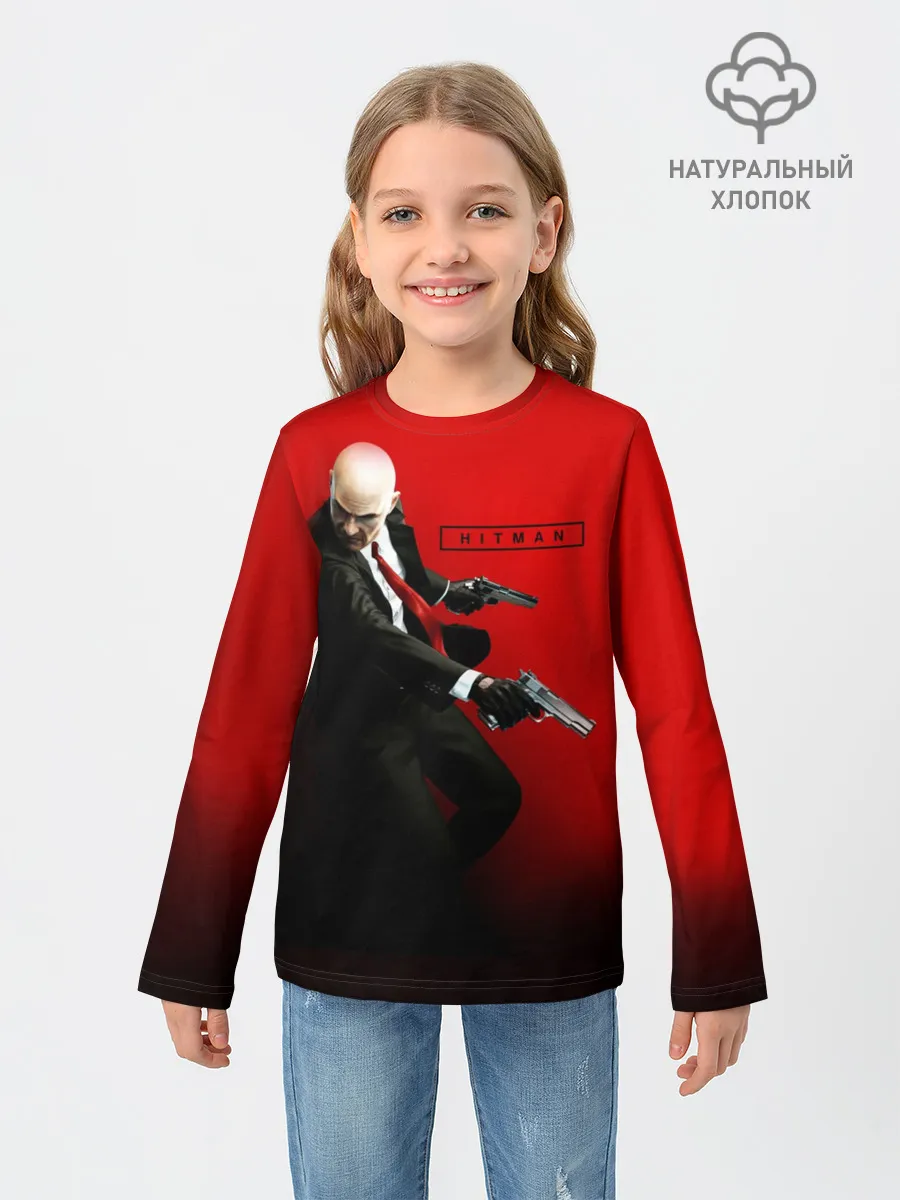 Детский лонгслив / Hitman_3