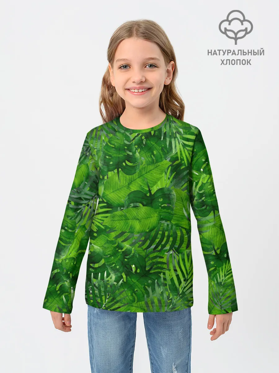 Детский лонгслив / Тропики