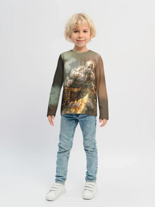 Детский лонгслив / God of War
