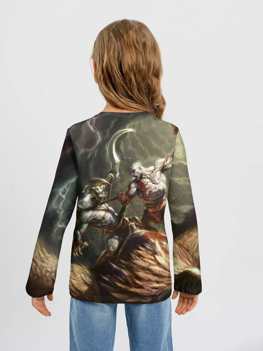 Детский лонгслив / Бог войны