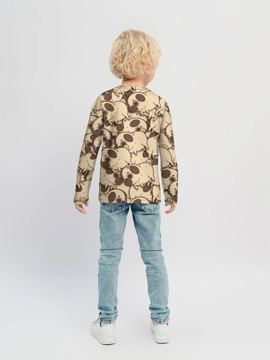 Детский лонгслив / мопс