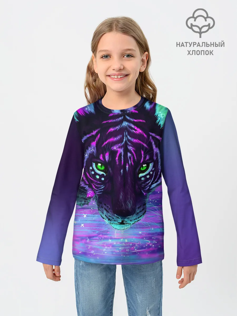Детский лонгслив / Киса
