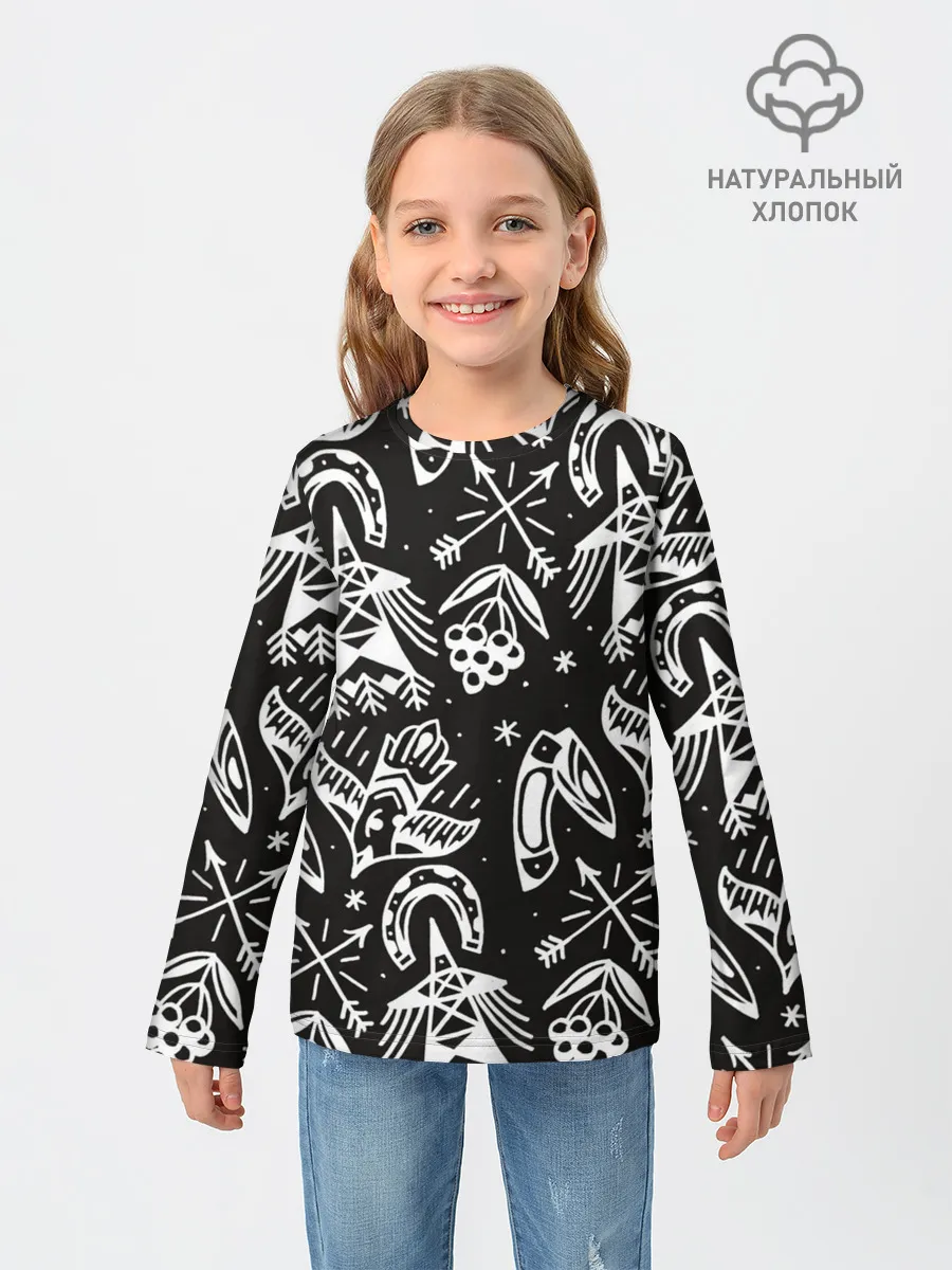 Детский лонгслив / Сибирь